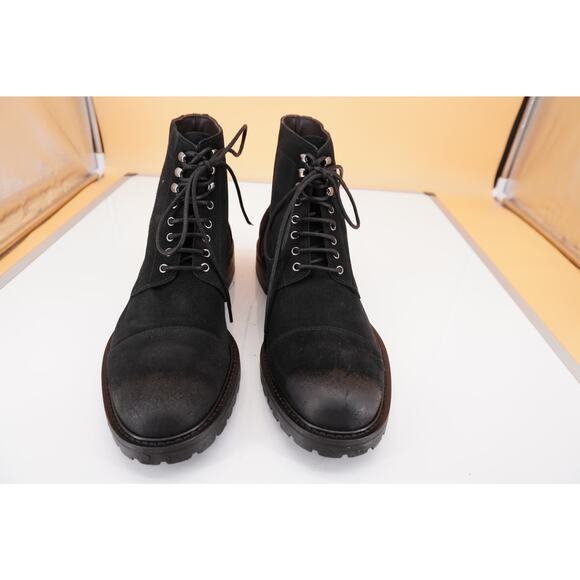 To Boot New York Romero Black Suede Ankle Boots SIze 8 Mens $495
